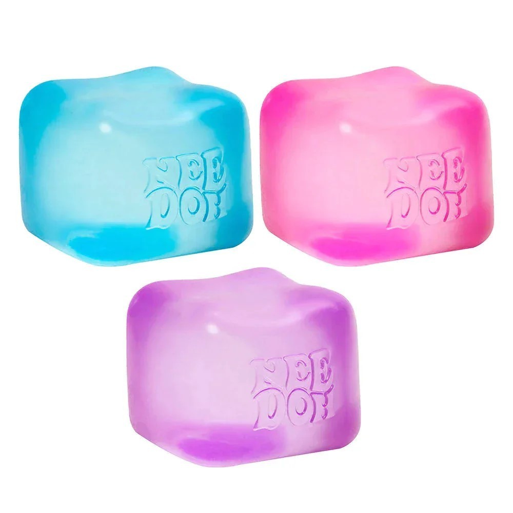 Needoh Nice Cube Solid Squish Fidget Toy 100% Authentic NIB - Colors May Vary