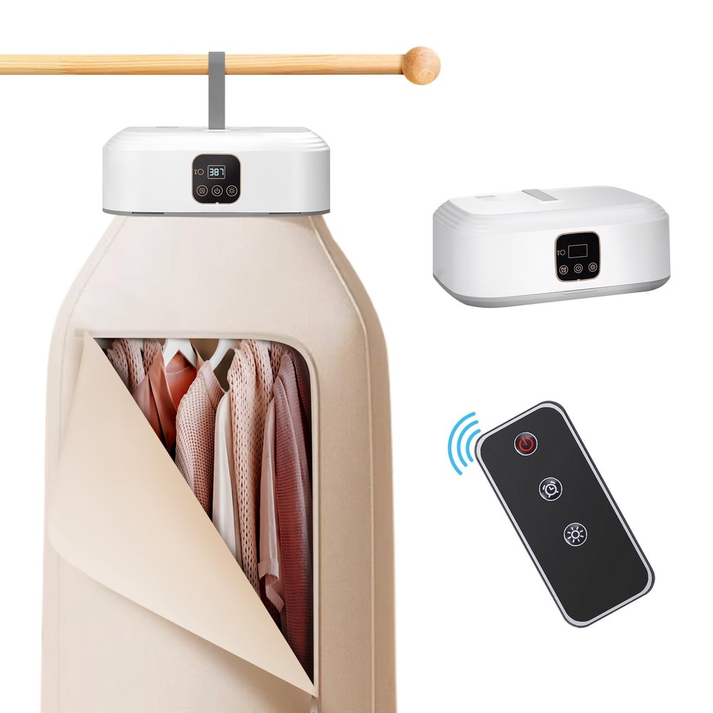 Portable Clothes Dryer，Mini Laundry Dryers with Remote Control, Small Compact...