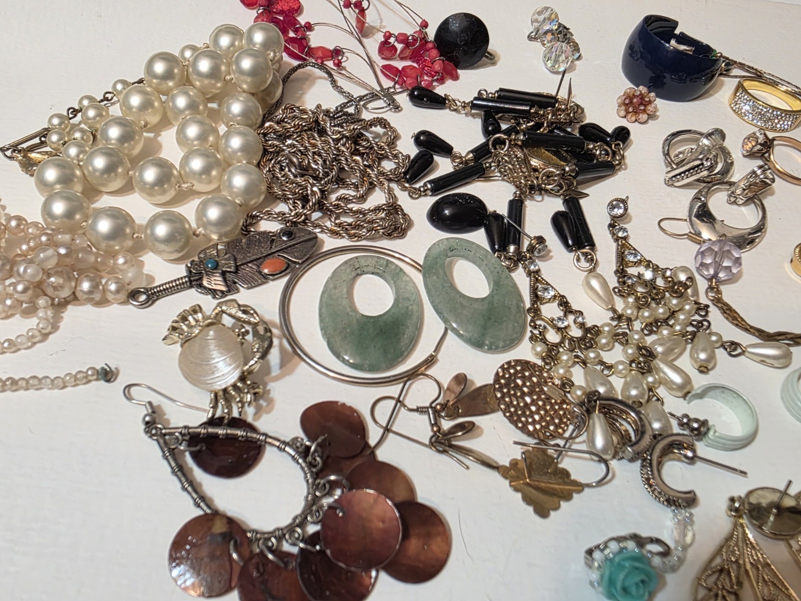 Vintage Junk Broken Craft Jewelry Lot Craft Repair Repurpose