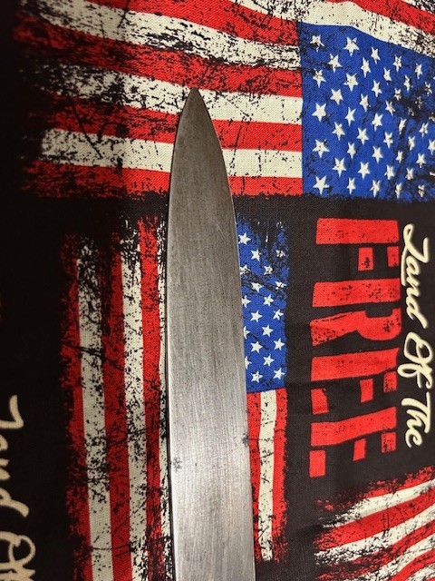 Vintage fixed blade knife (brisket slicer?) 18" oal with 13" blade