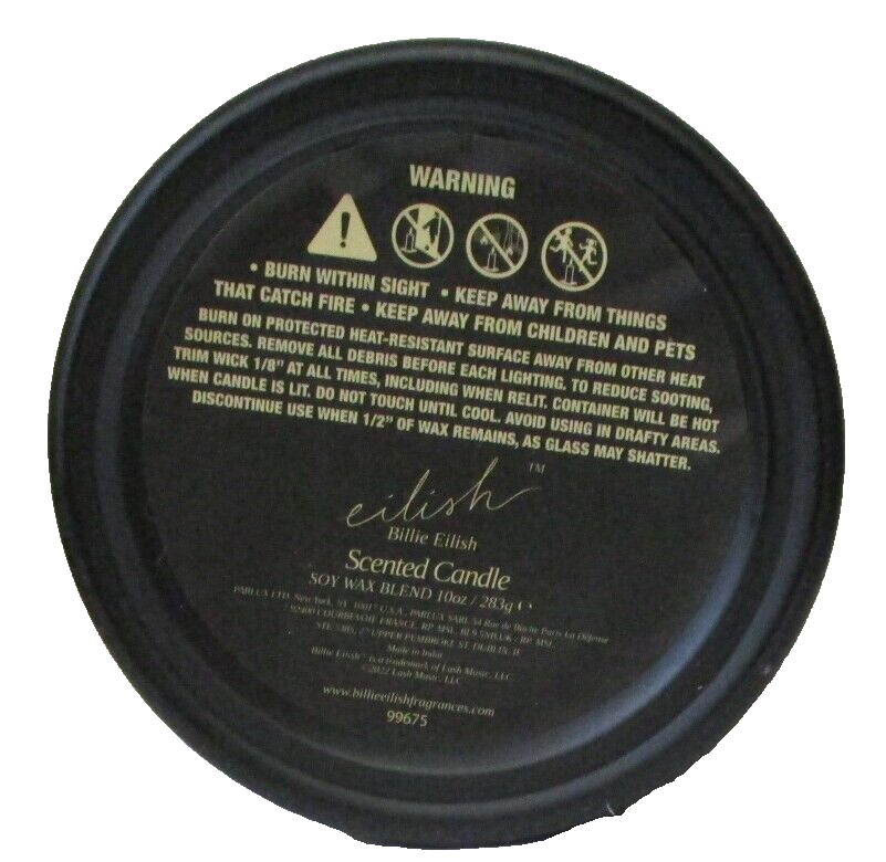 Eilish By Billie Eilish Scented Candle 10 oz ( scuffed)