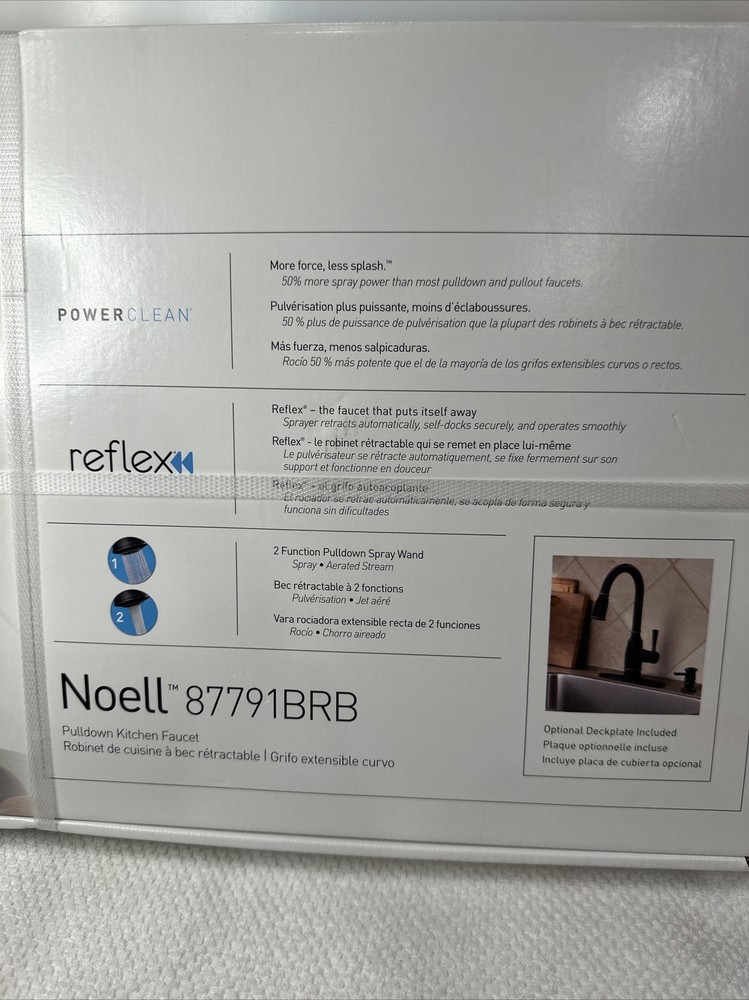MOEN Noell Single-Handle Pull-Down Sprayer Kitchen Faucet; 87791BRB (UD8012455)