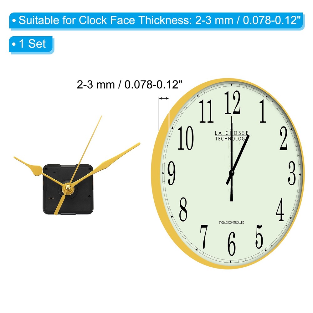 Clock Mechanism Replacement, Quartz Clock Mechanism DIY Wall Clock, 18008