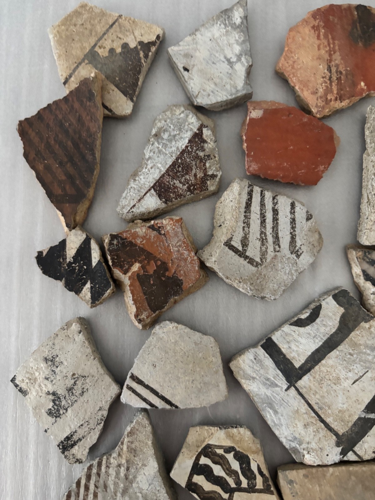 30+ Ancient Anasazi Native American Pottery Shards Arizona L10-D FREE SHIP