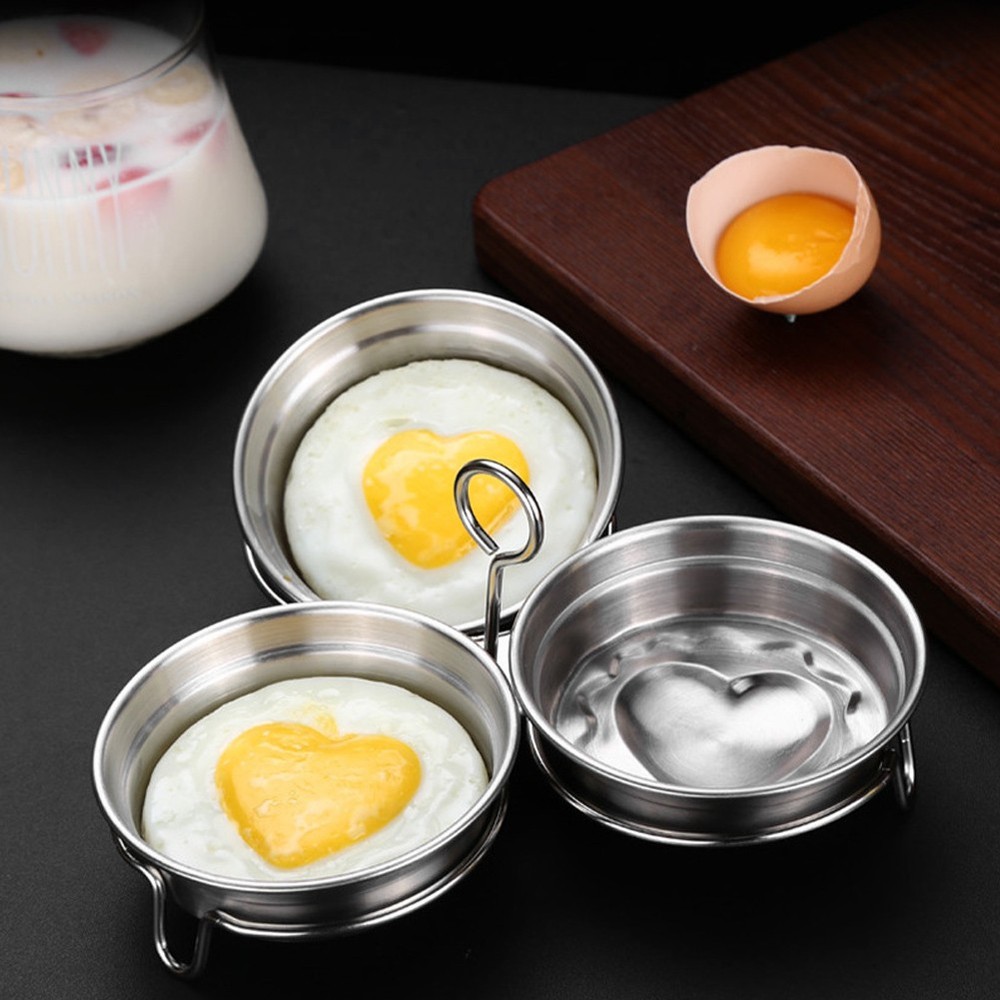 DIY Heart Shape Egg Mold For Kitchen Frying Cooking