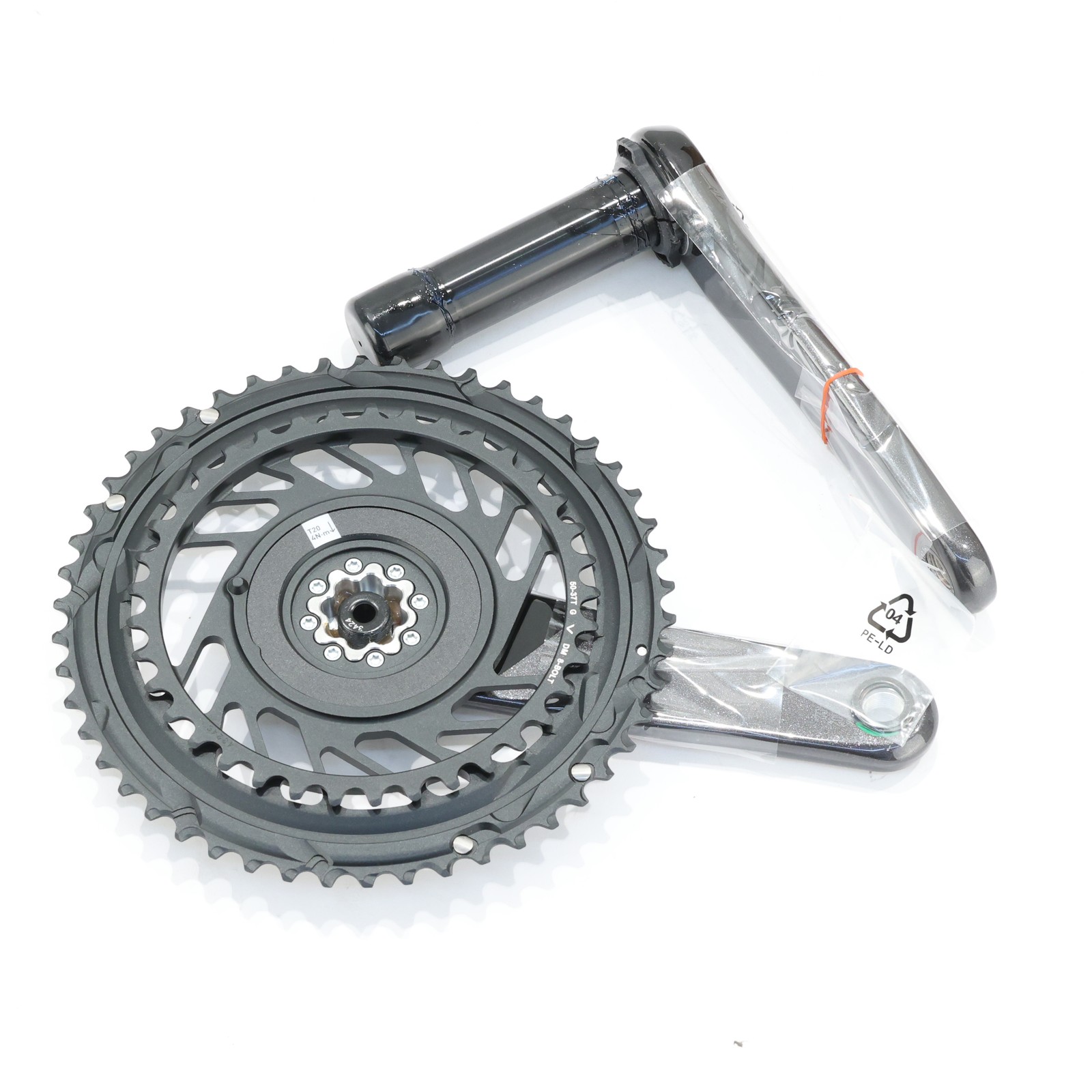 SRAM Force AXS Crankset 12-Speed 175mm 50/37T Black/Chrome