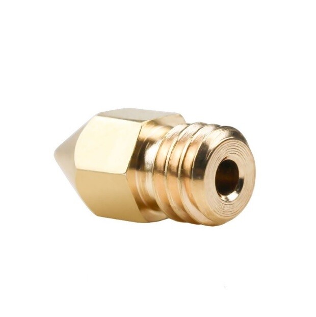 10pcs 3D printer accessory brass nozzle extrusion head MakerBot MK8 nozzle 1.75