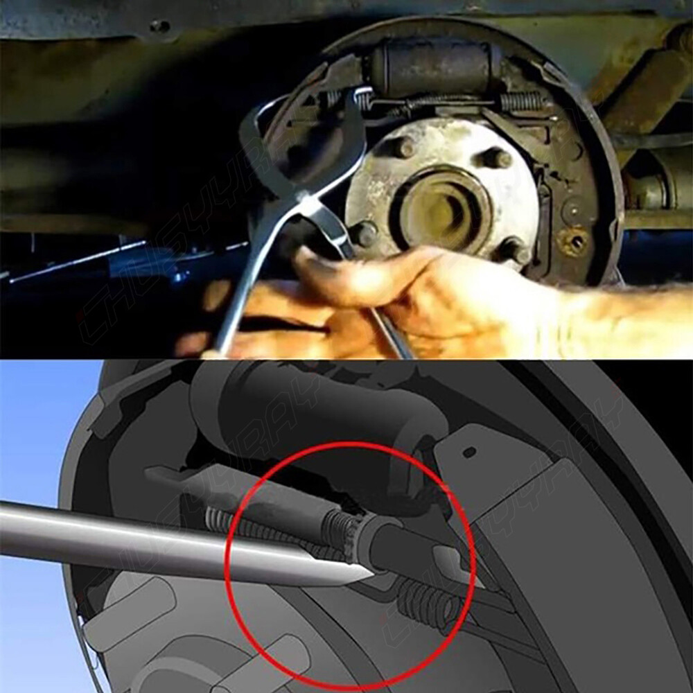 Removal & Installation Tool - Dual-End Brake Spring Pliers Drum Shoe Return