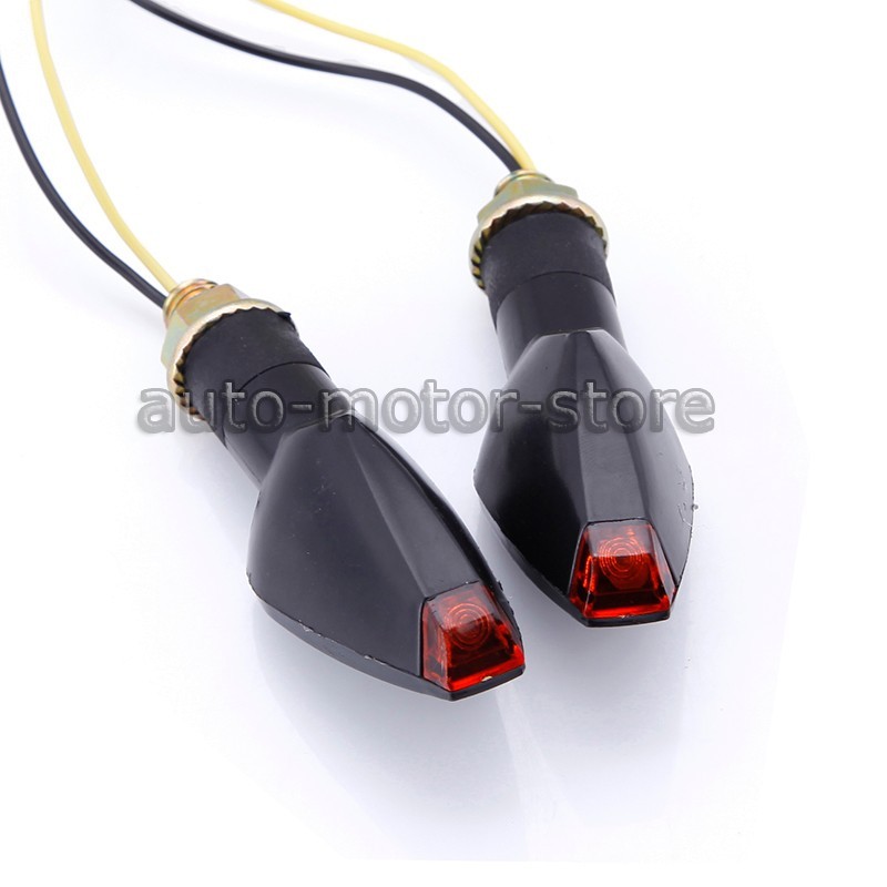 UNIVERSAL MOTORCYCLE FRONT&BACK AMBER LED TURN SIGNAL INDICATOR BLINKER LAMP