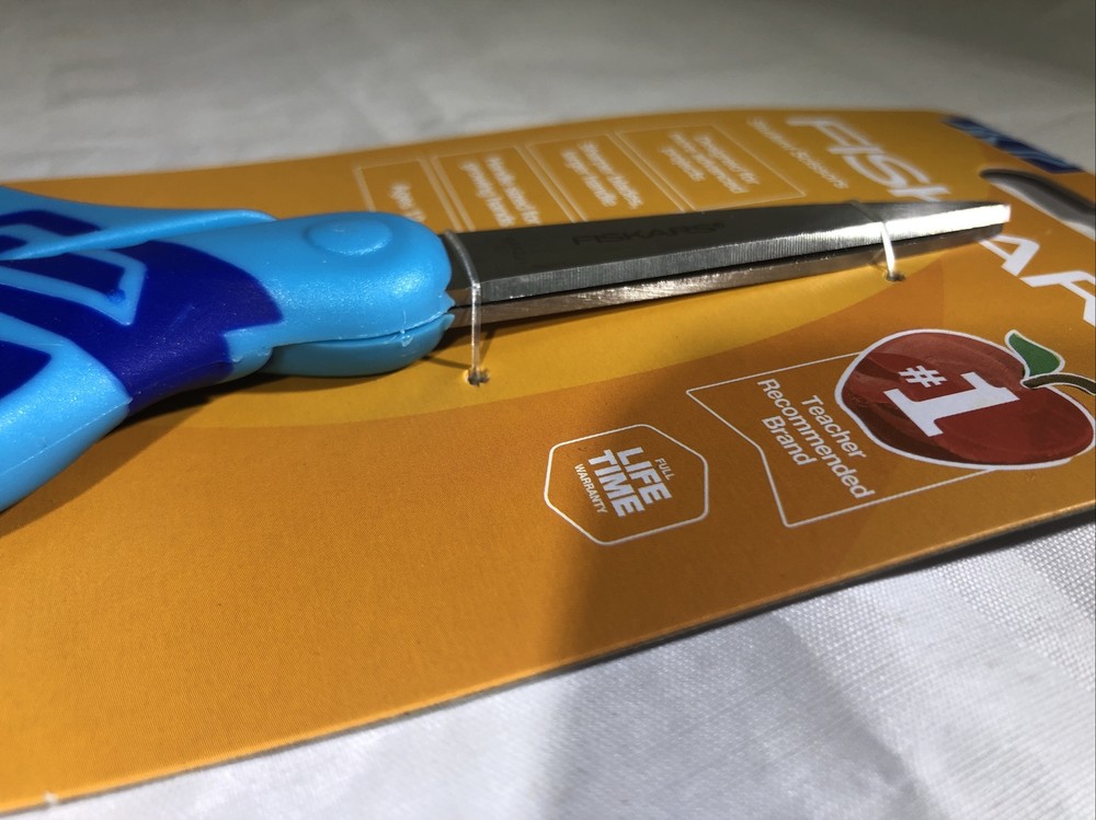 Fiskars Student Scissors - 7” Blue Small Sharp Craft Sewing School scrapbooking