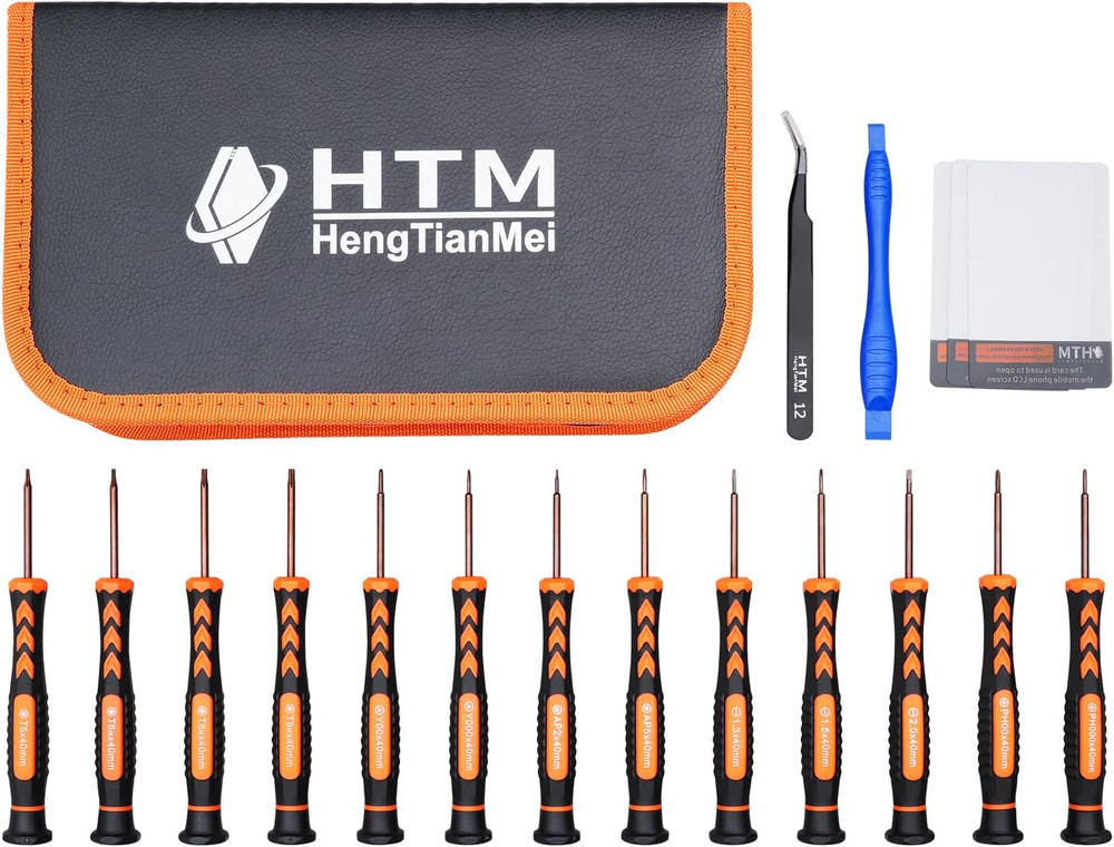 18-Piece S2 Precision Screwdriver Set with Case- Torx, Phillips, Flat Head, Tria