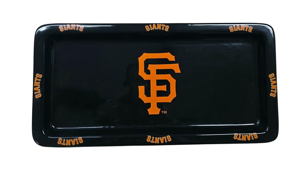Ceramic Game Party Rectangular Dish Serving Platter Tray (San Francisco Giants)