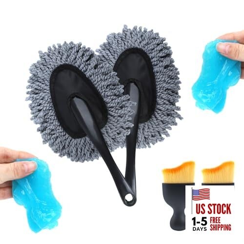 6 Pack Car Cleaning Supplies – Car Duster Interior & Interior Duster (2 Pack)