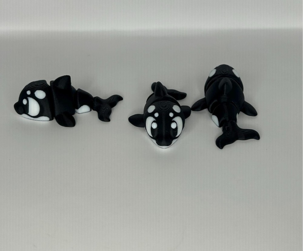 3D Printed Jiggle Pet Orca Whale