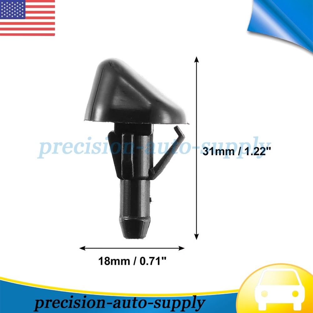 For 1986-1995 Toyota Pickup 2PCS Windshield Wiper Washer Nozzle Spray Jet NEW US