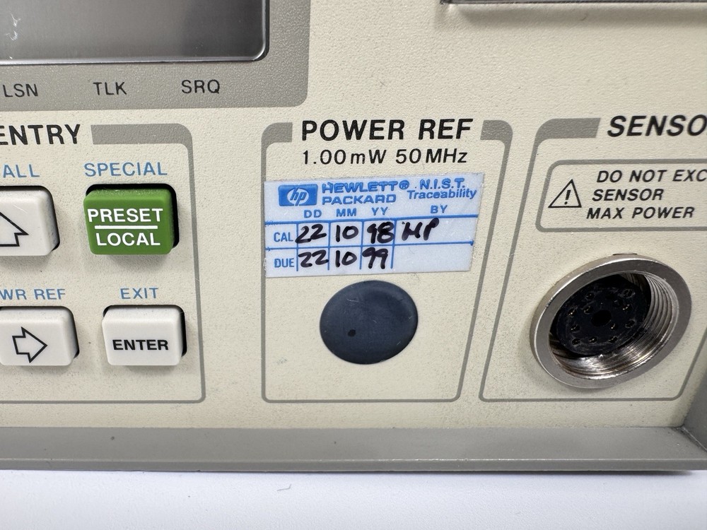 HP 437B RF/Microwave Power Meter w/ Opt 003 GPIB