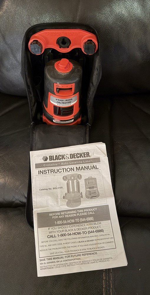 Black & Decker Crossfire Laser Level With Case