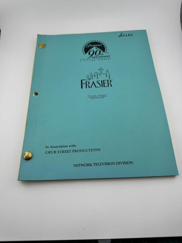 2002 Television Series Frasier Proxy Prexy
