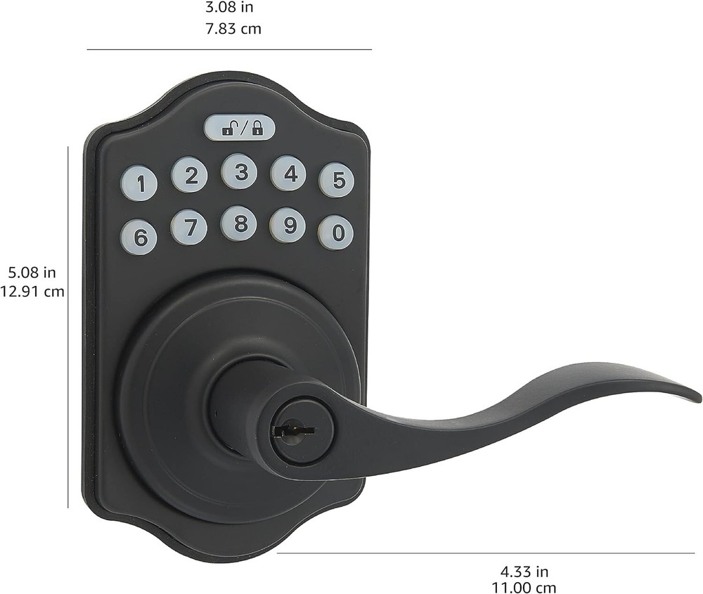 Durable ANSI Grade 3 Security Keypad Lock - Simple Programming and Installation