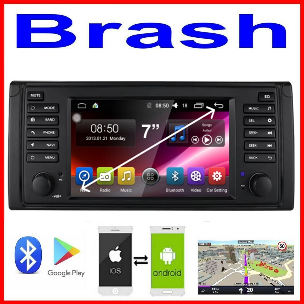 BMW X5 2000-2006 E53 GPS WIRELESS APPLE CARPLAY ANDROID AUTO DAB TPMS DVR CAMERA