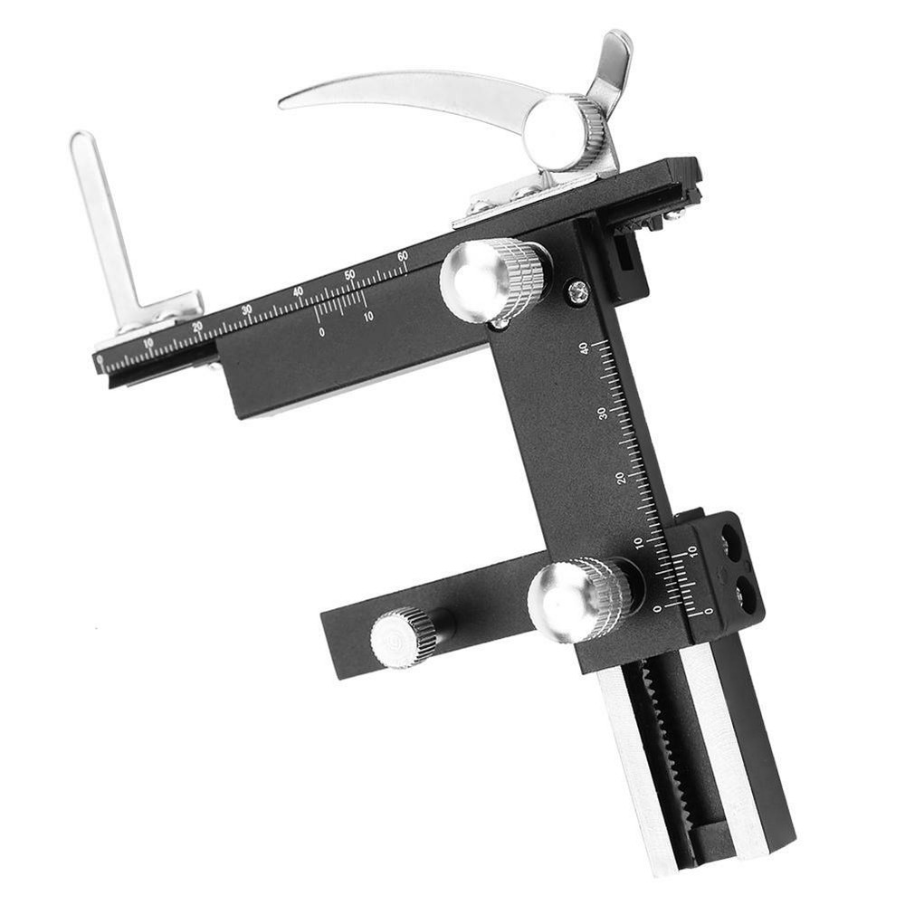 Biological Microscope Attachable Mechanical Stage X-Y Moveable Stage with Scale