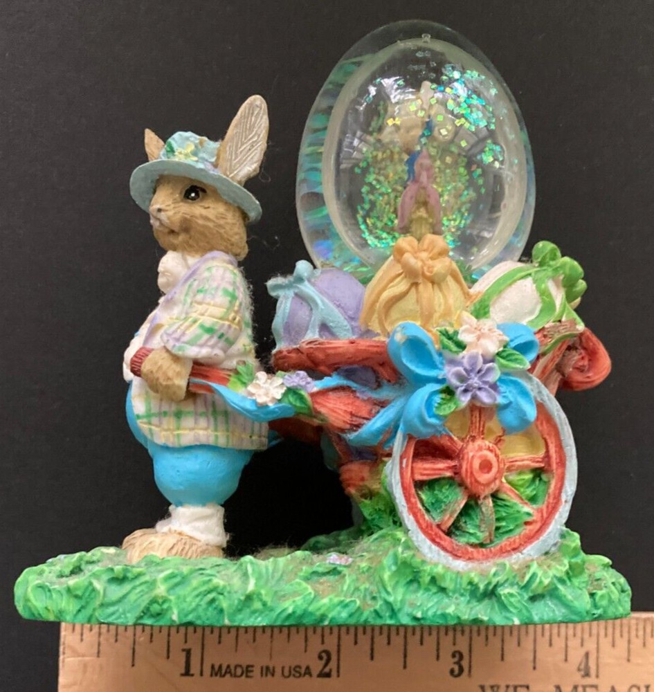 Easter Bunny Snow Globe