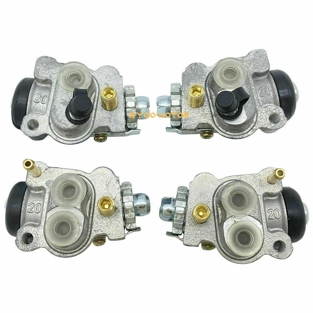 Front Brake Wheel Cylinders W/Shoes Kit for Honda TRX300FW FourTrax300 1988-2000