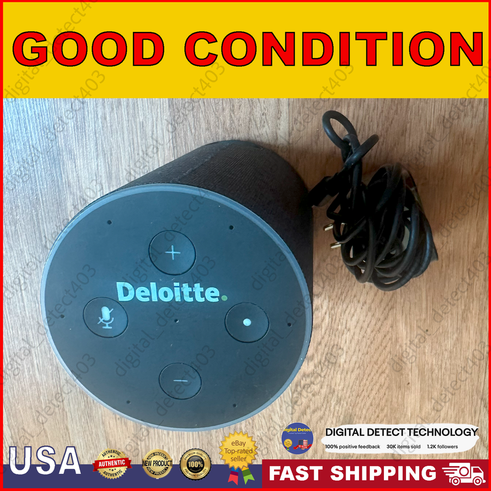Amazon Echo Home Smart Assistant Deloitte IN excellent condition