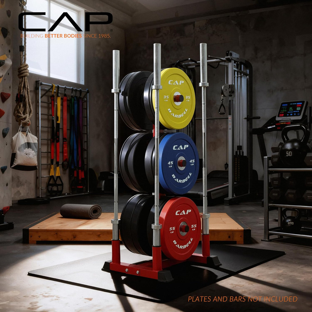 CAP Barbell Olympic Bumper Plate Tree Rack