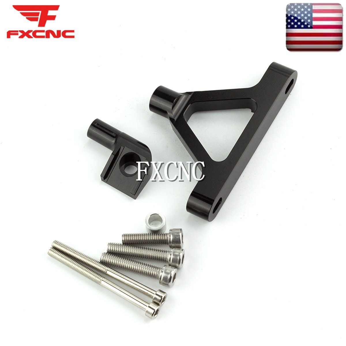 Steering Damper Stabilizer & Mounting Bracket For Kawasaki Ninja ZX6R 2007-2008