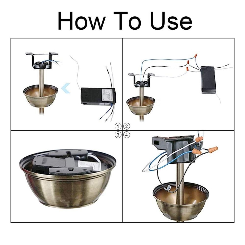 Ceiling Fan Remote Control Kit, Timing Wireless Remote Control