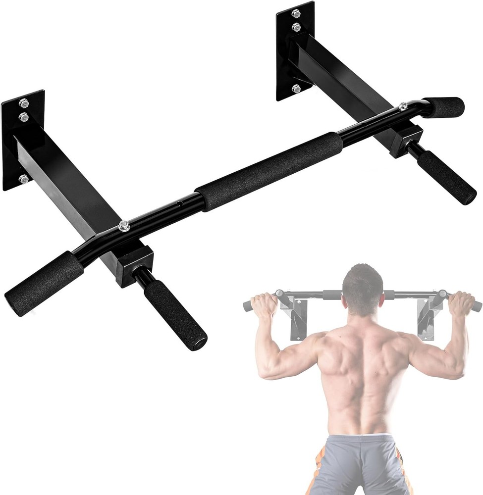 Multifunctional Padded Grip Wall Mounted Pull Up Bar for Ultimate Home Workouts