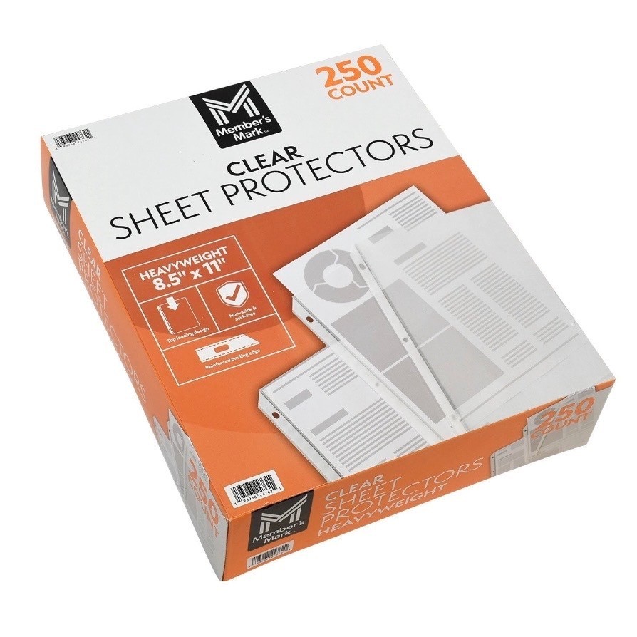 Member's Mark Sheet Protectors, Select Type 250 ct.