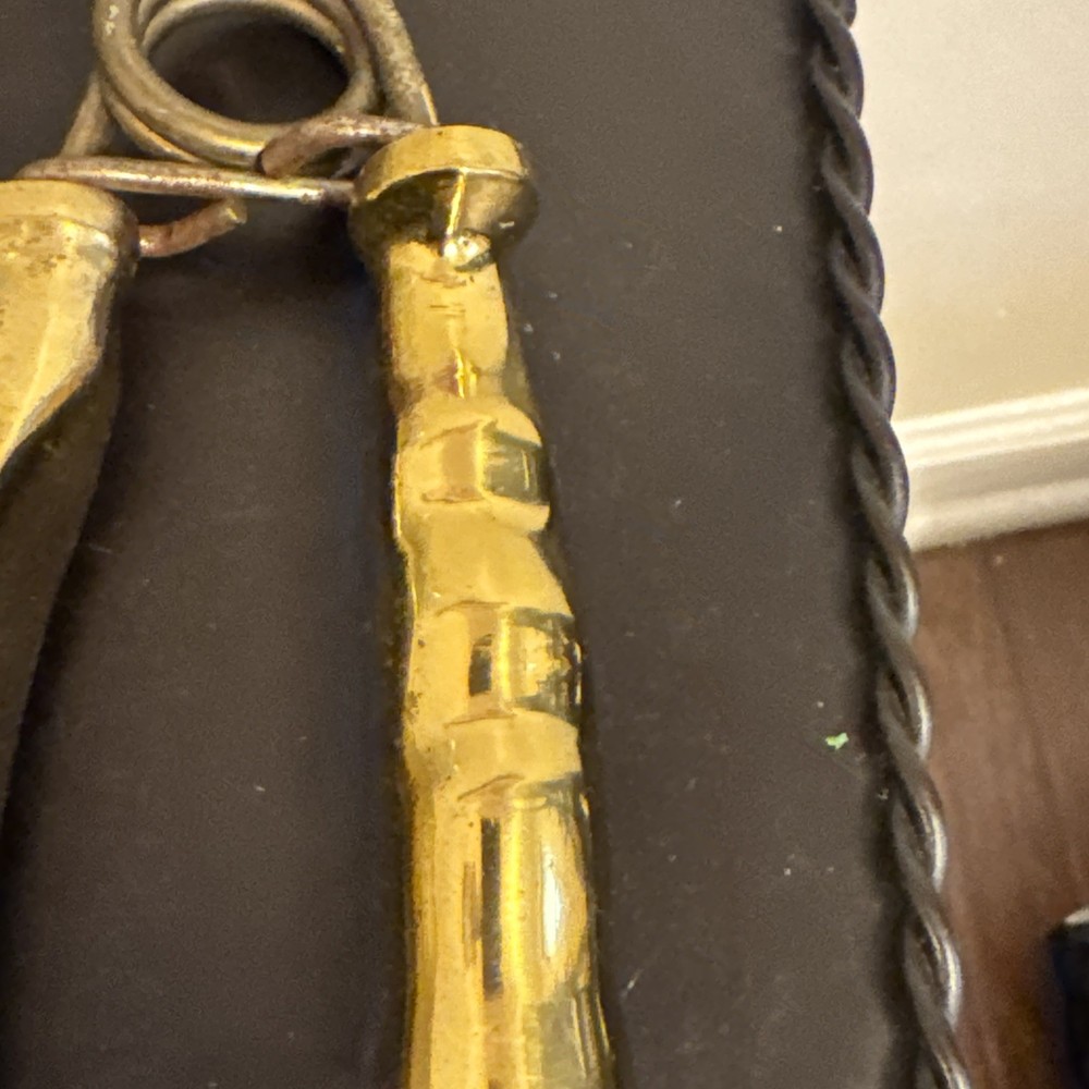 Vintage Solid Brass Exercise Hand Grip Hand Strengthen Exercise Gripper Spring