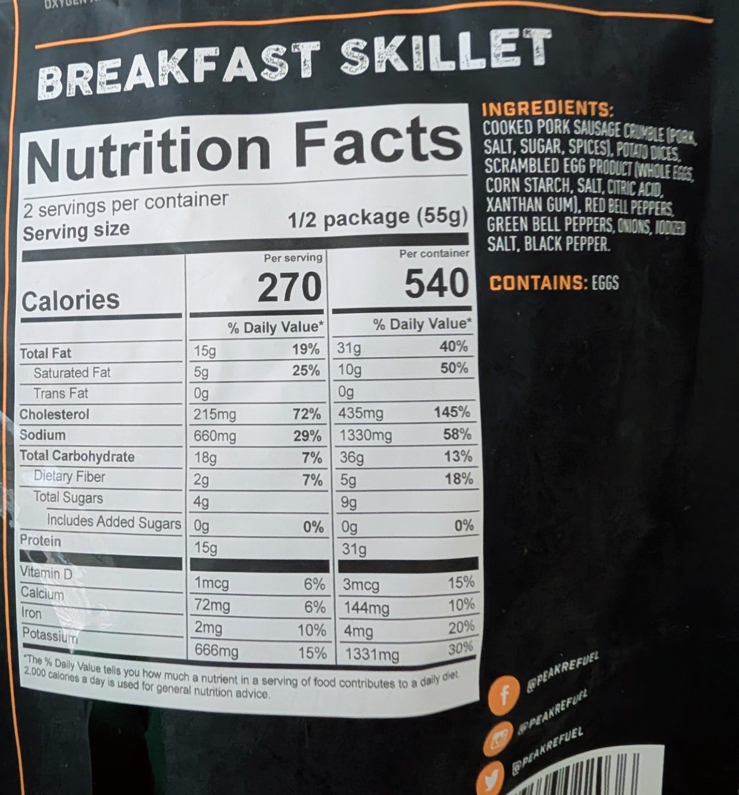 Peak Refuel Premium Freeze-Dried Meals Nine Pouch Assortment Bundle