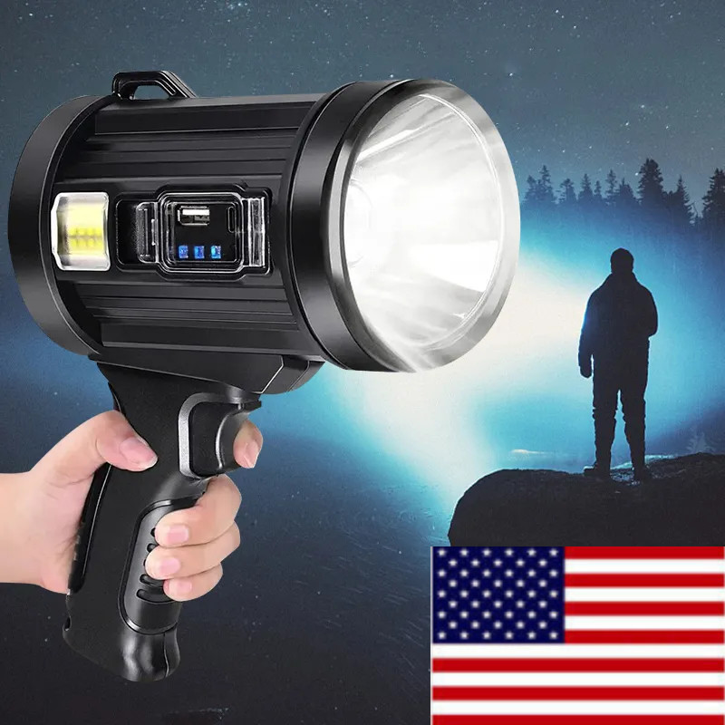 Super Bright LED Flashlight Rechargeable LED Work Light Handheld General Light