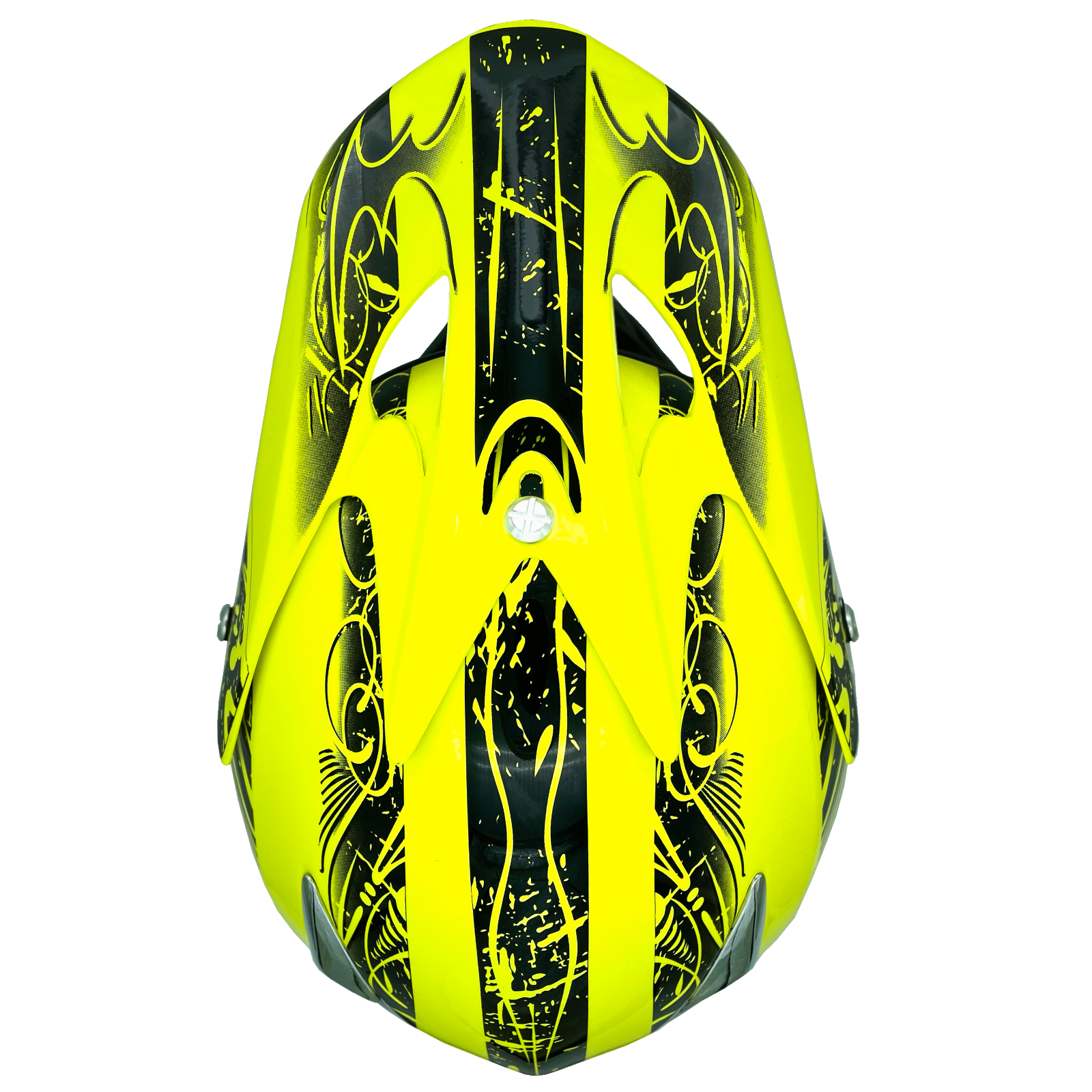 Yellow Hi-Viz Helmet Adult Dirt Bike ATV UTV Off Road ORV Motocross DOT MX