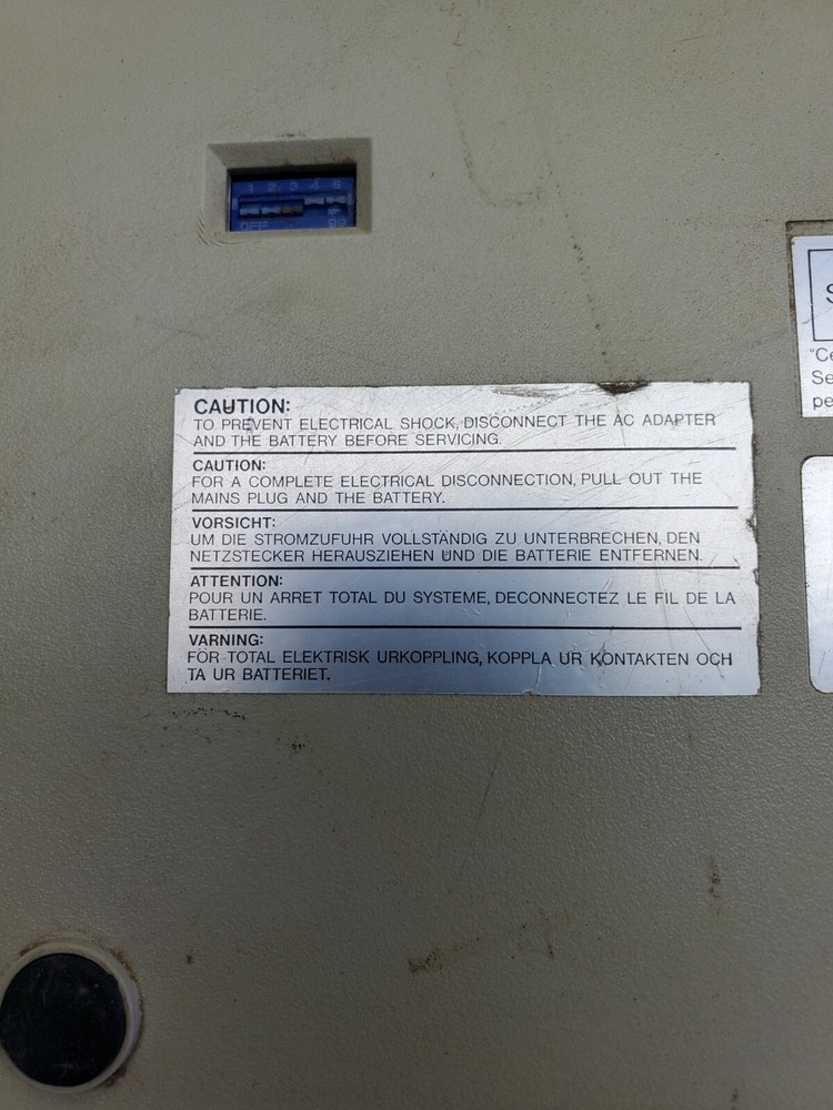 Sharp MZ-100 Luggable PC Power Tested