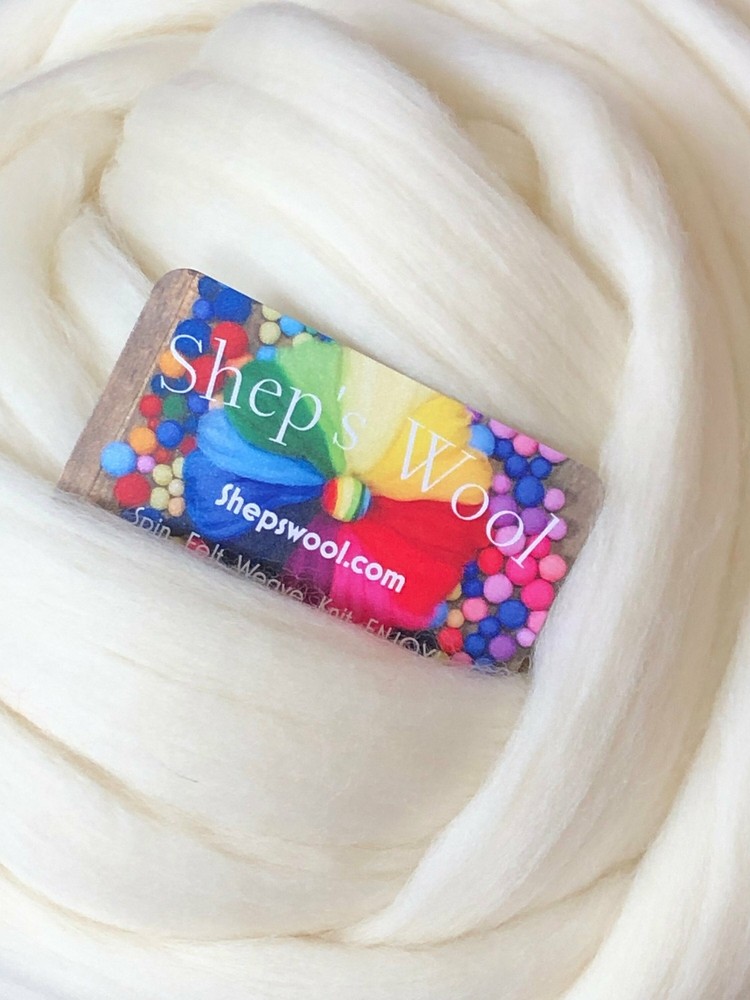 1lb Wool Roving, Soft Clean Easy Draft Wool to Spin or Felt, Core Wool