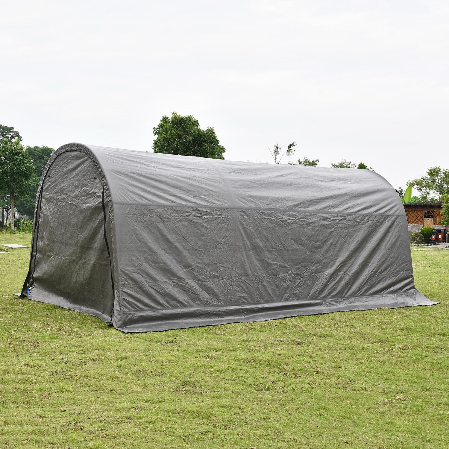 20 x 10ft Carport Heavy Duty Car Tent Garage Canopy Frame & Cover