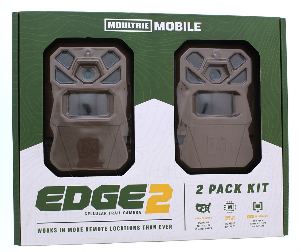 Moultrie Mobile Edge 2 Cellular Trail Camera 2Pack Kit