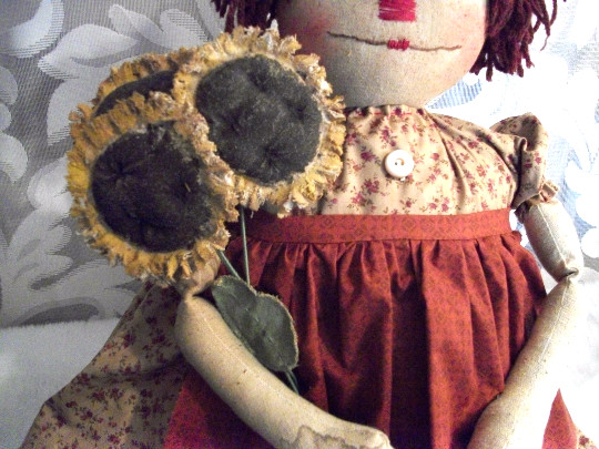 Pattern, sewing, primitive Annie doll, 22 in., Dumplinragamuffin #101