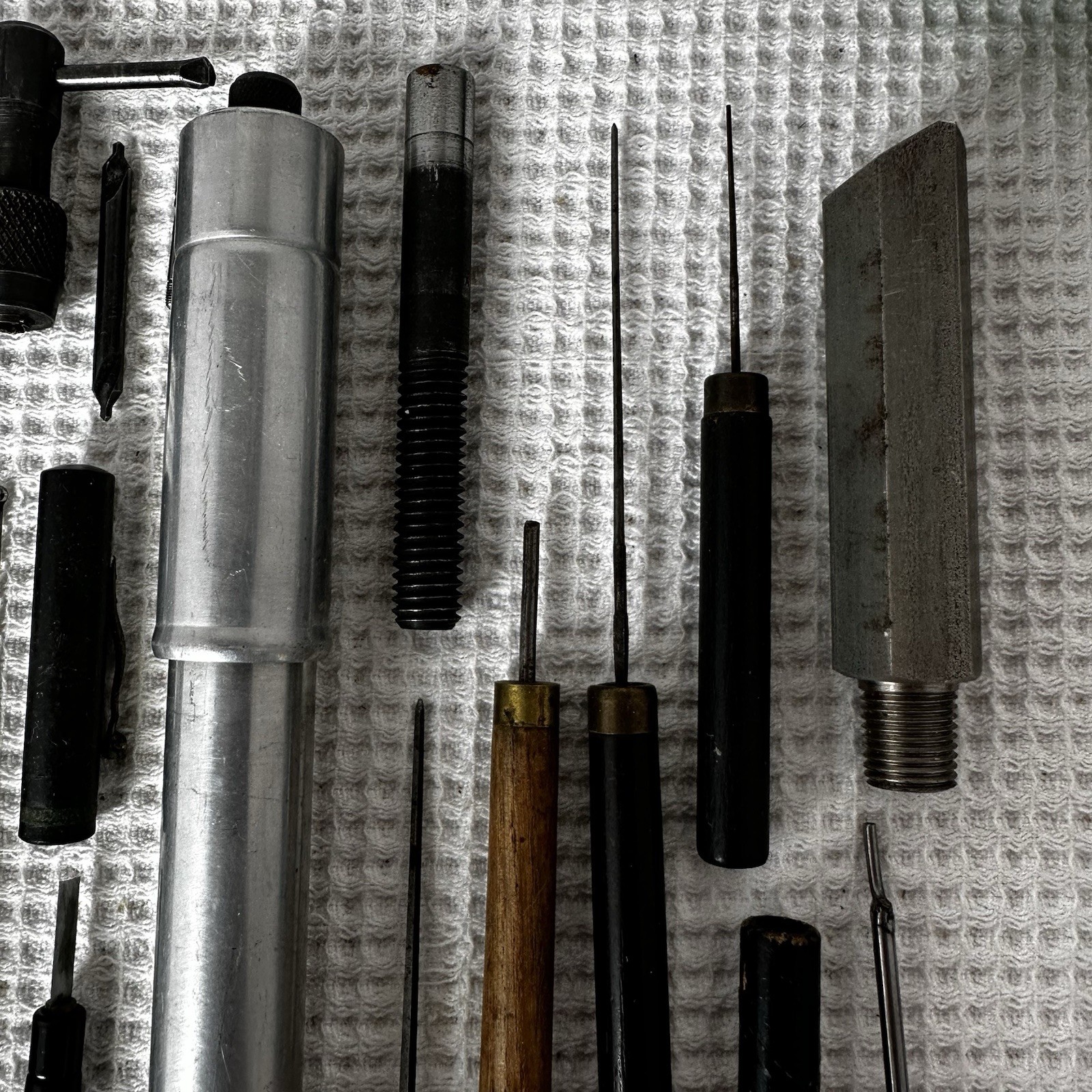 Machinist and Watchmaker Tools Lot 62 Piece End Mill Awl Saw Blades Drill Bits