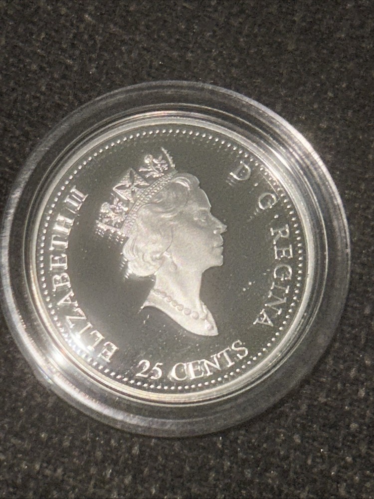 1999 Millennium Canada Silver Proof Coin In Case And COA