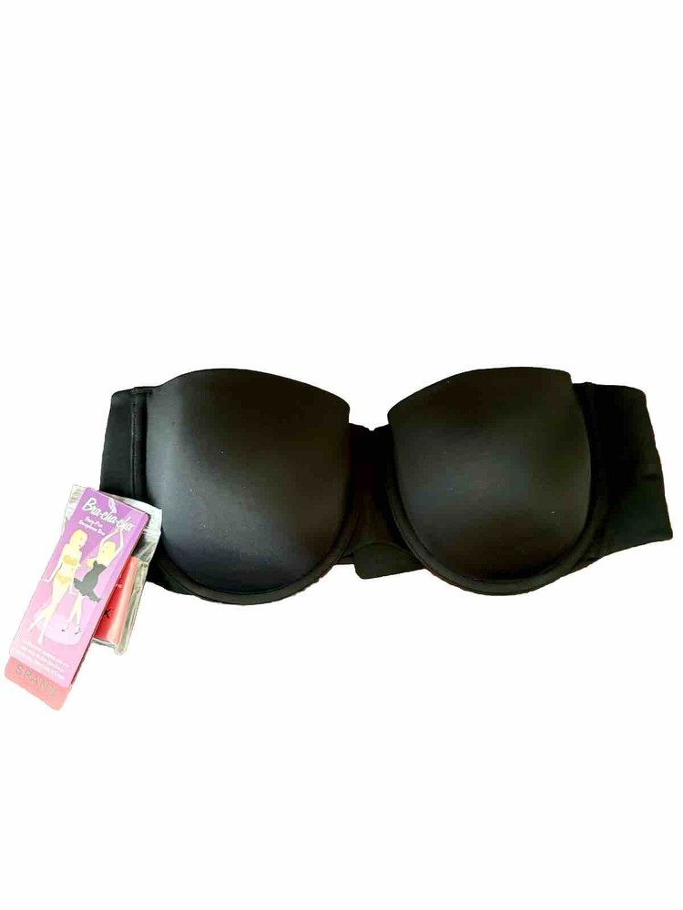 Spanx Bra Cha Cha Stay Put Strapless Bra Size 34B Black NWT
