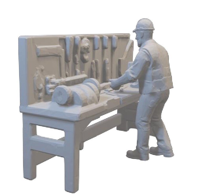 Resin printed Workbench Worker