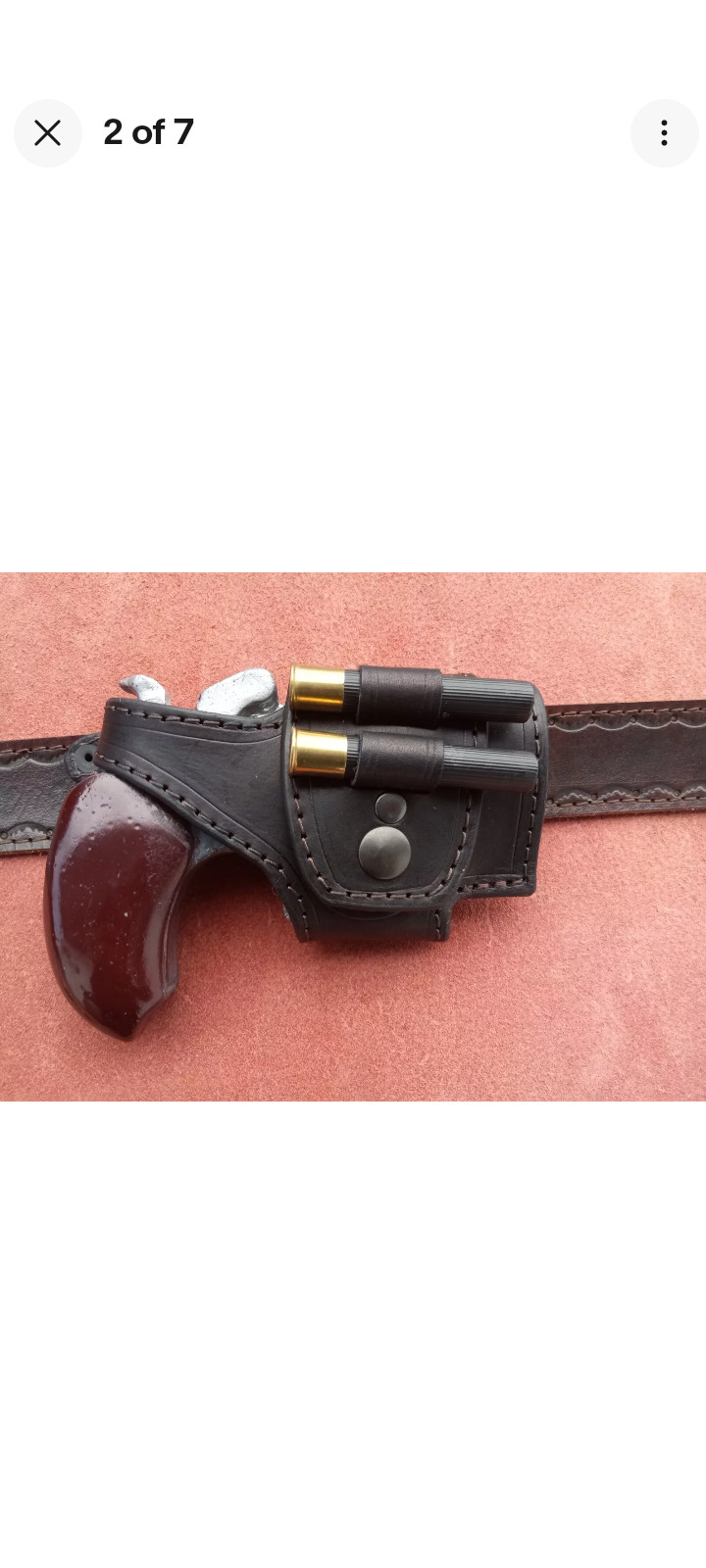 Made to Order Bond Arms 45/410 Ammo Loop Leather Cross Draw Driving Holster