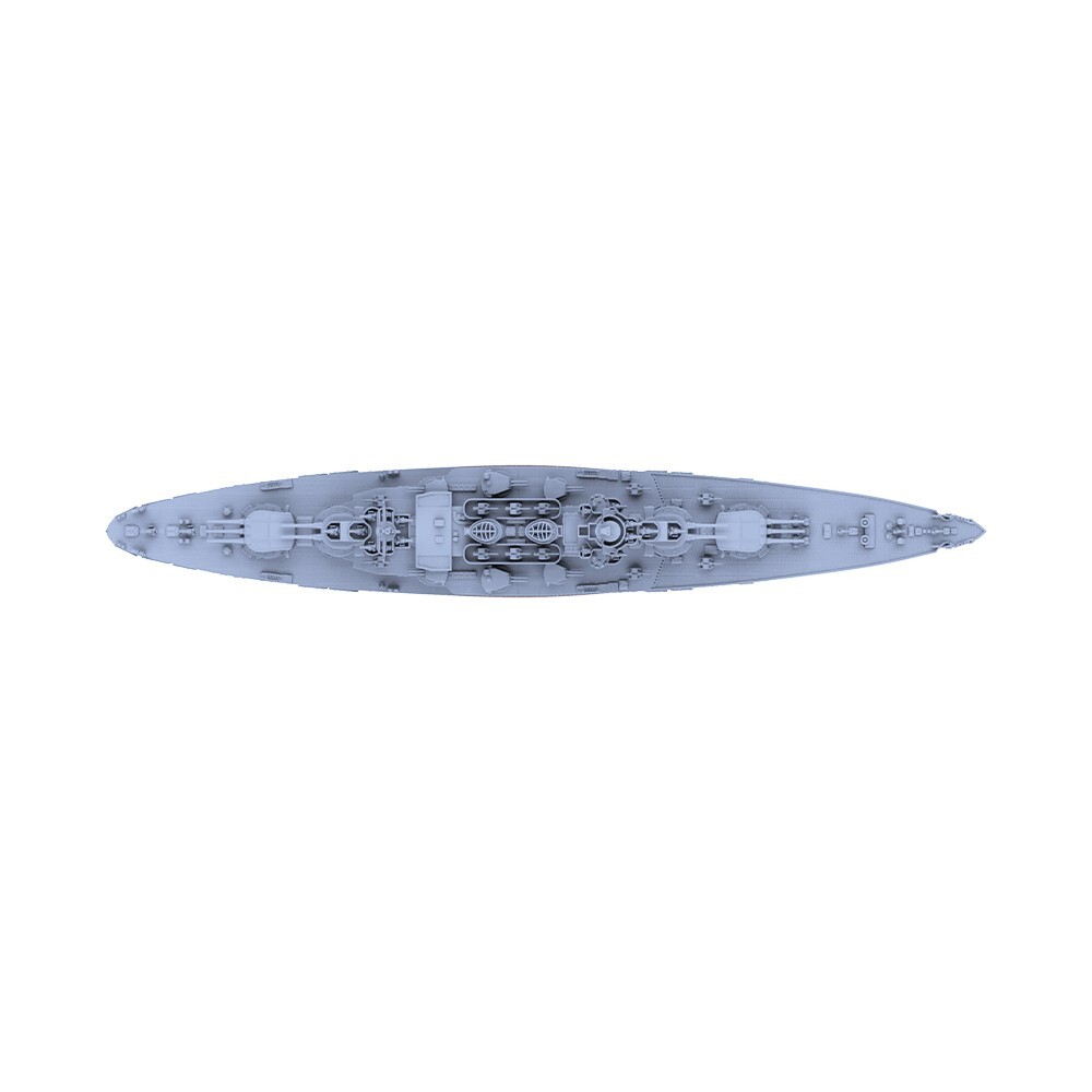 1:2000 Italy ConteDiCavour-claSSC Battleship Full Hull