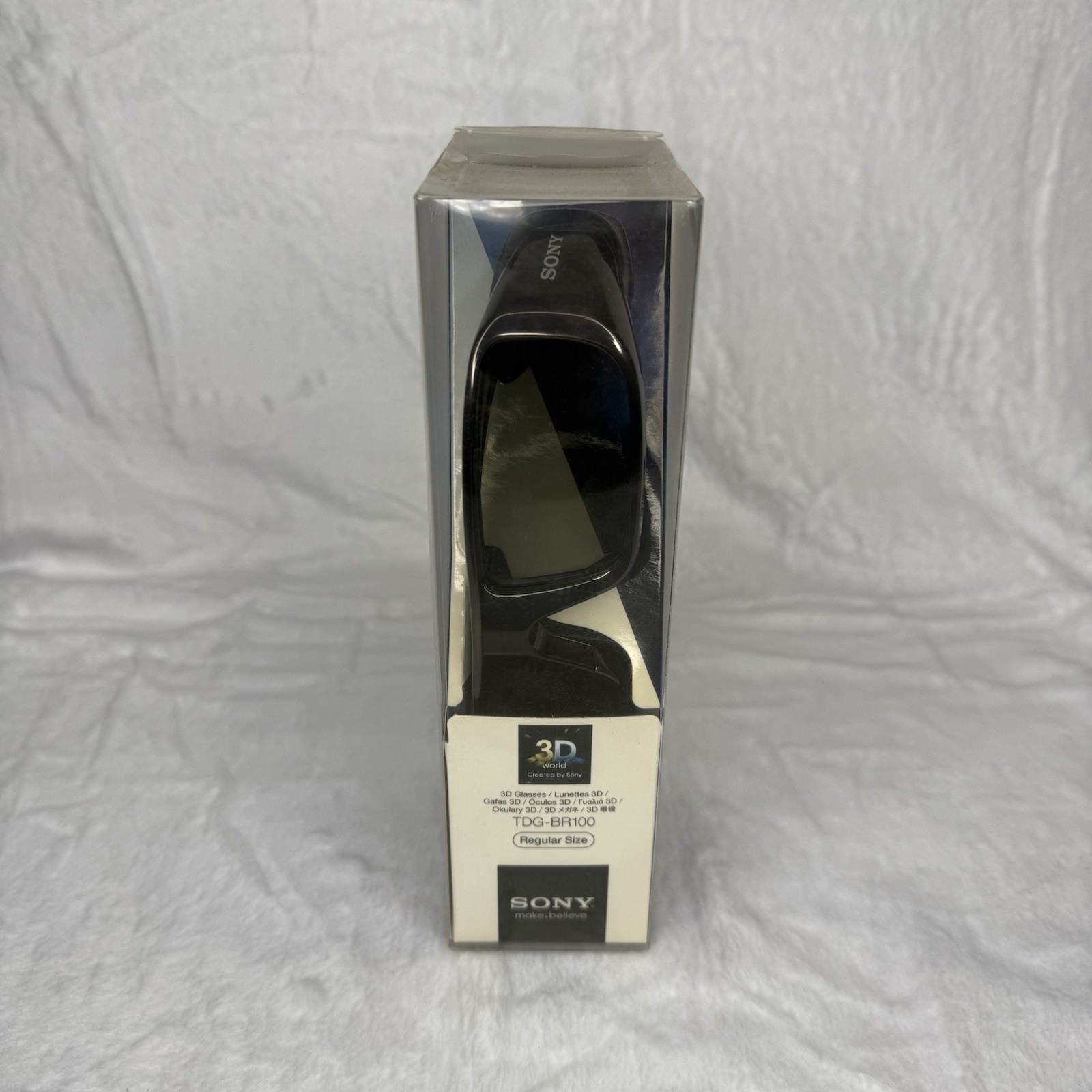 Sony 3D TV Glasses TDG-BR100 Black Regular Size NEW