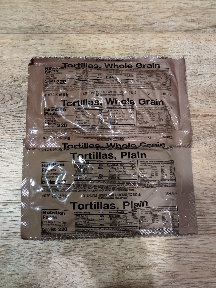 US MRE Tortillas